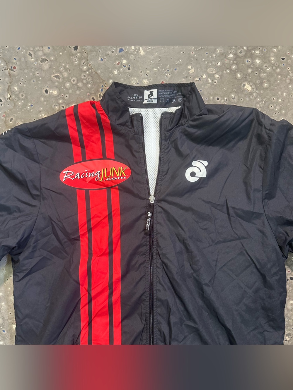 Black Jacket with Red Racing Stripes - Picture 4 of 7